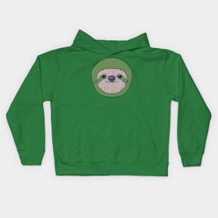 Sloth Face Kids Hoodie